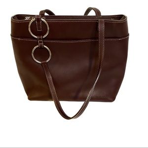 Wilson Leather Pelle Studio Purse Brown genuine